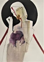 Portrait abstrait du deuil