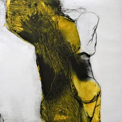 Figure abstraite jaune