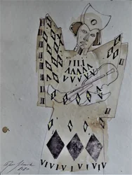 Musicien angélique et géométrique