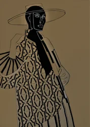 Femme à la mode Art déco