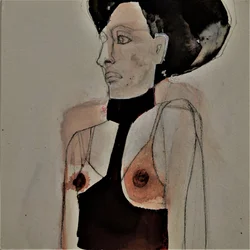 Figure féminine en méditation