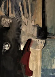 Rouge abstrait spectaculaire