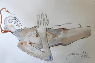 Egon Schiele pose