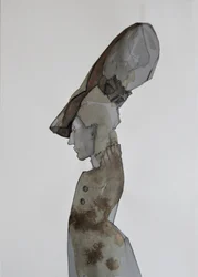 Silhouette élégante de profil
