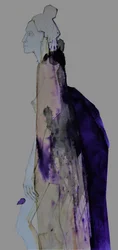 Élégante silhouette violette