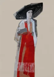 Robe rouge pour femme élégante