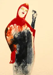 Une silhouette énigmatique à la capuche