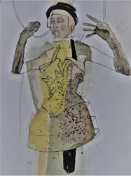 Mannequin de mode expressif