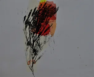 Forme abstraite flamboyante