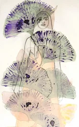 La femme au ginkgo violet