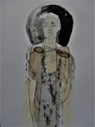 Portrait abstrait serein