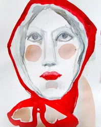 La femme à la capuche rouge