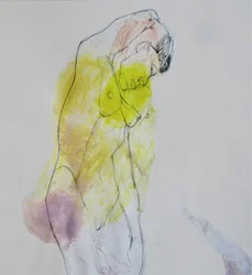 Figurine nue jaune