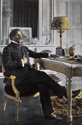 Portrait de Paul Adam (1862-1920), écrivain français - Paul Adam écrivain français - photo par Paul François Arnold Cardon (1858-1941) (Dornac)