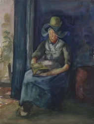 Femme hollandaise assise