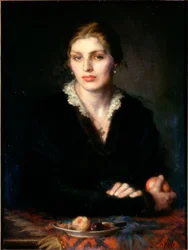 Dame avec des fruits, Gladys Holman Hunt, 1917