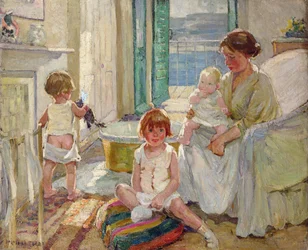 La famille (huile sur toile)