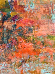 Abstrait « Corail éclatant »