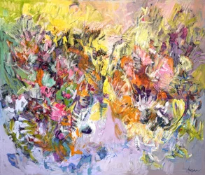 Abstrait floral éclatant