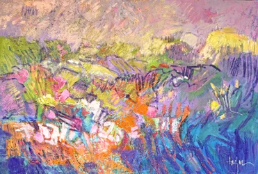 Une prairie de montagne aux couleurs éclatantes