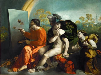 Jupiter, Mercure et " Virtus " (huile sur toile)