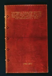 Volume de fragments manuscrits reliés pour Emery Walker (1851-1933) 1902