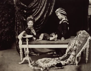 Prince Arthur et Prince Alfred en costume de princes sikhs, Osborne