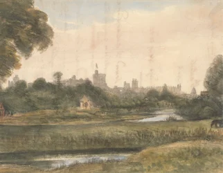Vue de Windsor depuis la rivière