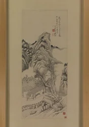 Après La Copie De Zhao Zuo De Ruisseaux Et Montagnes De Dong Yuan Après La Pluie