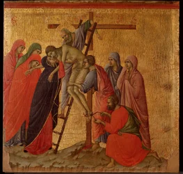Passion : la déposition. Retable de La Maestà