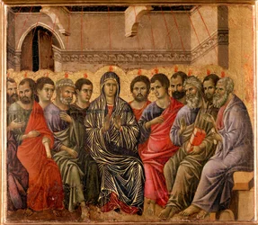 La Pentecôte, dos du retable de la Maestà