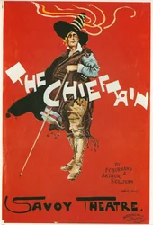 The Chieftain, Savoy Theatre, vers 1898 (lithographie couleur)