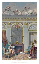 Intérieur sous Louis XVI, 1885