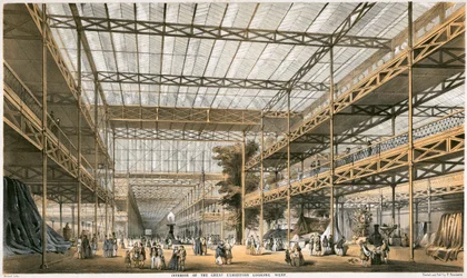 Grande Exposition, Crystal Palace, Hyde Park, Londres, 1851