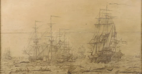 Scène de chasse à la baleine du 17e siècle