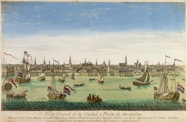 Vue générale du port et de la ville d