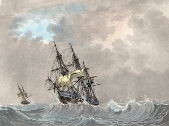 Frégate de la Marine Néerlandaise sous Voile