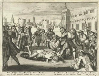 Exécution du duc de Monmouth, 15 juillet 1685 gravure