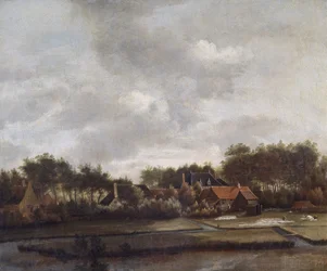 Paysage avec terrains de blanchiment