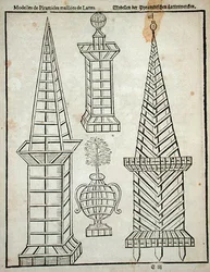 Pyramides en treillis, de 