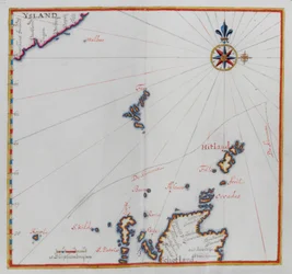 Carte des îles Shetland