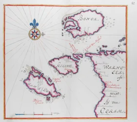 Carte montrant une partie de l