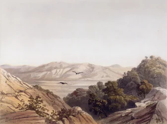 Mont Carmel, Israël, gravé par L. A Sabatier
