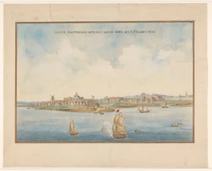 Nouvelle-Amsterdam et Manhattan, vers 1660