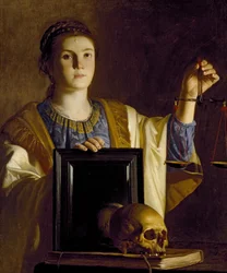 La Vérité présentant un Miroir aux Vanités du Monde, vers 1625