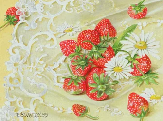 Fraises sur dentelle, 1999