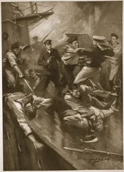 Combat au corps à corps à bord du 