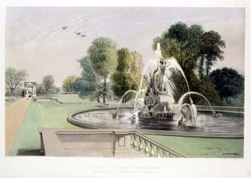 Fontaine Saint-Georges et le Dragon, Holkham (pub. par Thomas McLean)