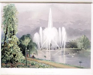 La Fontaine du Cheval de Rivière, Enville, pub. par Thomas McLean