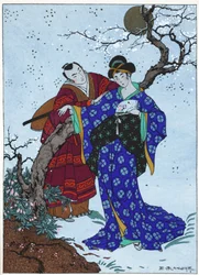 Flirt avec une geisha